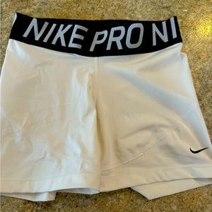 Nike Pro Dri-Fit bike shorts, cream, size M